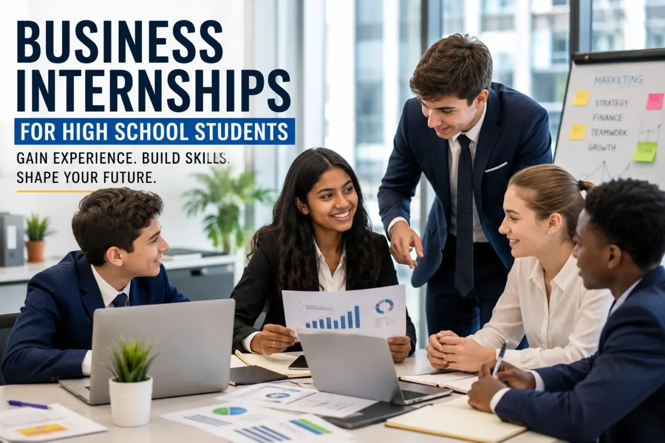 business internships for high school students