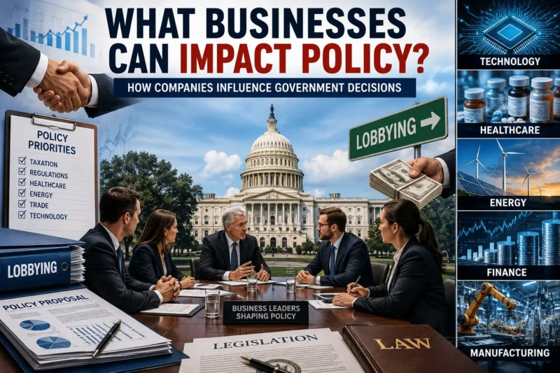 What Businesses Can Impact Policy? Powerful Ways Companies Secretly Influence Government